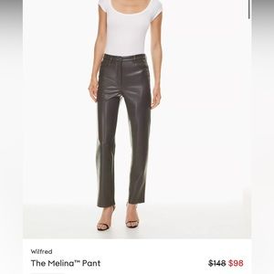 Wilfred melina leather pants